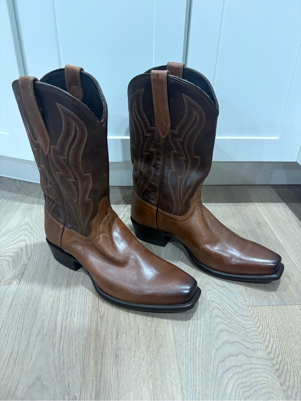 Tecovas The Warren Vintage Tab Men's Western Boots Brown US 10 D